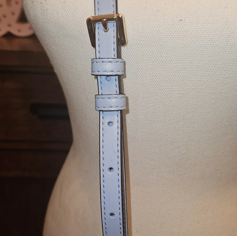 Michael Kors Light Blue Round Crossbody Bag - Picture 4 of 8